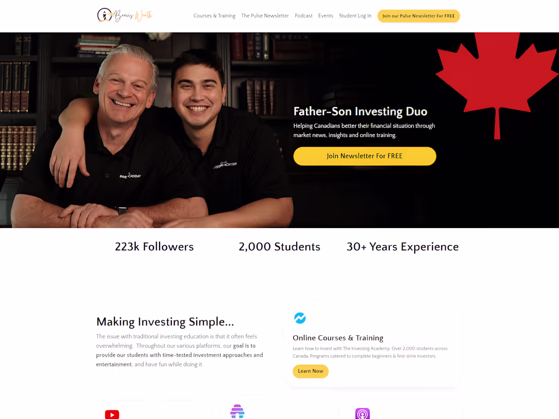 Cover image for Beavis Wealth Website Development