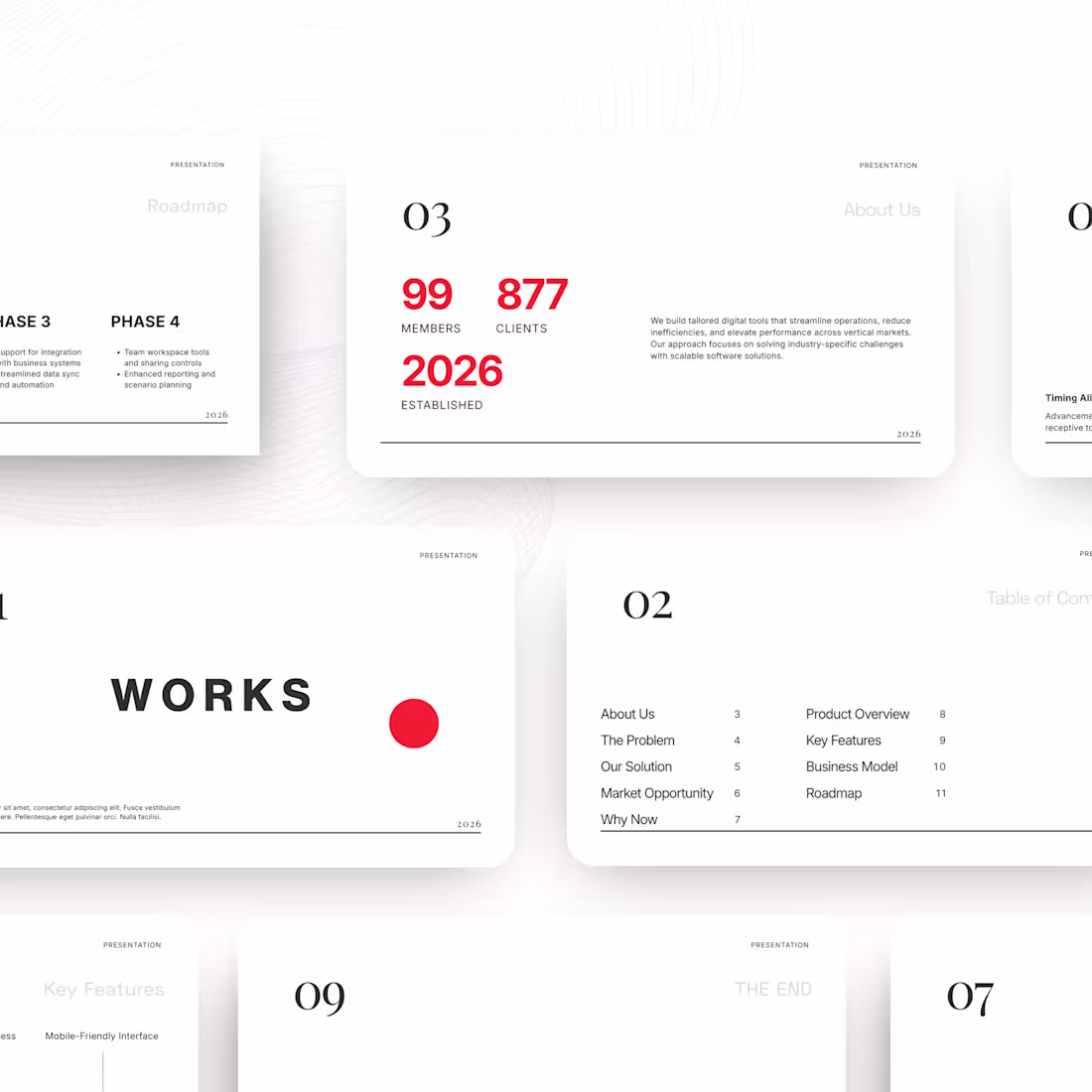 Cover image for minimalist modern pitch deck template