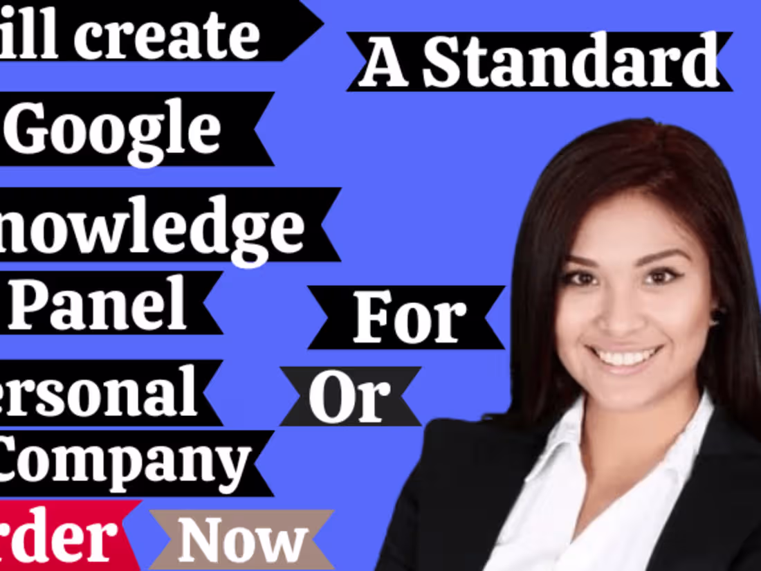 Cover image for I will create a standard Google knowledge panel for personal