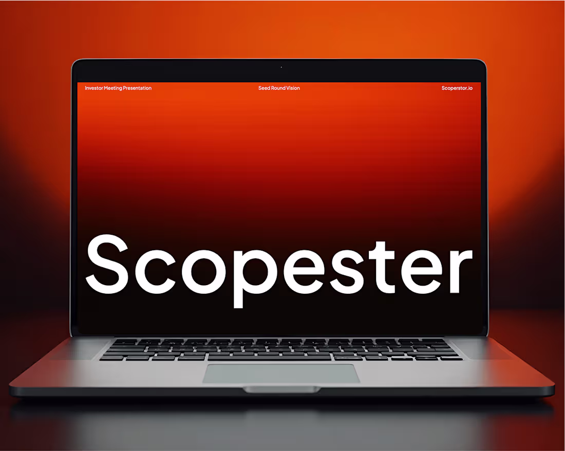 Cover image for Scopestor Pitch Deck - Seed Round Deck (NDA Project)