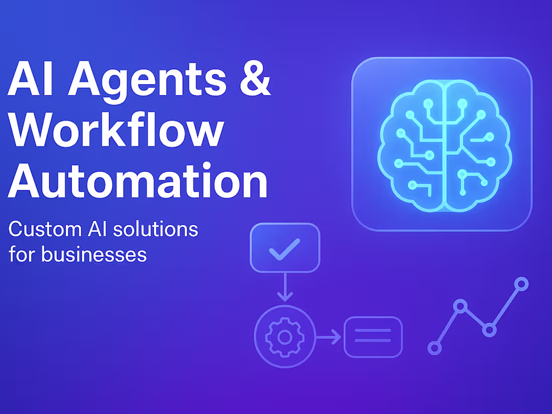Cover image for Build AI Agents & Automations (Chatbots, Workflows, APIs)