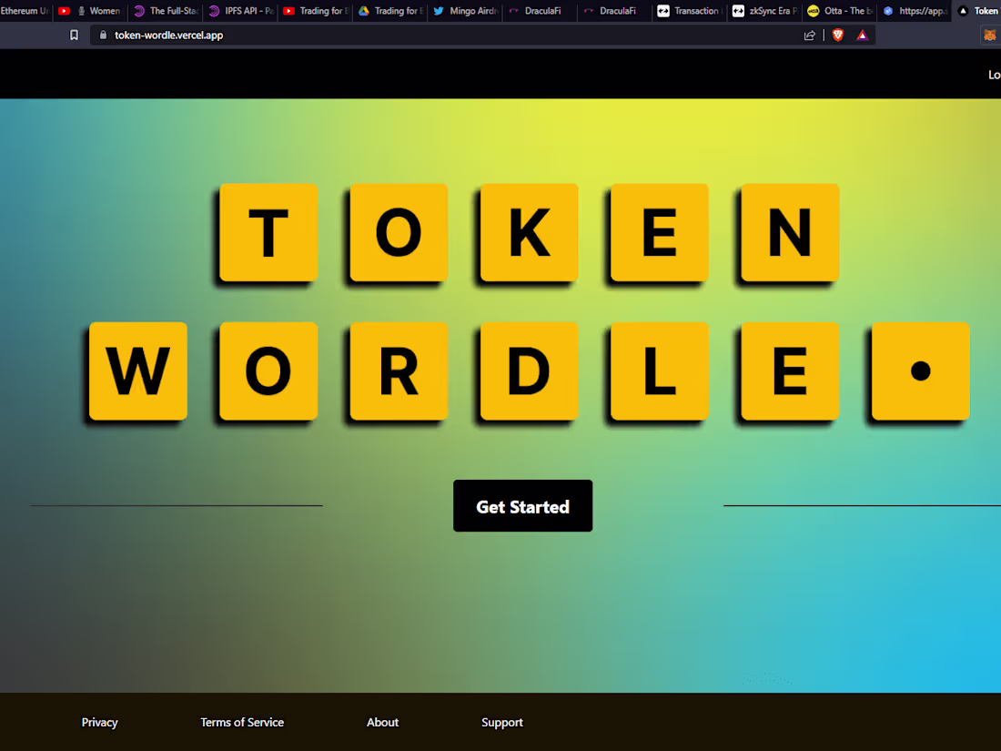 Cover image for Token Wordle Blockchain Dapp