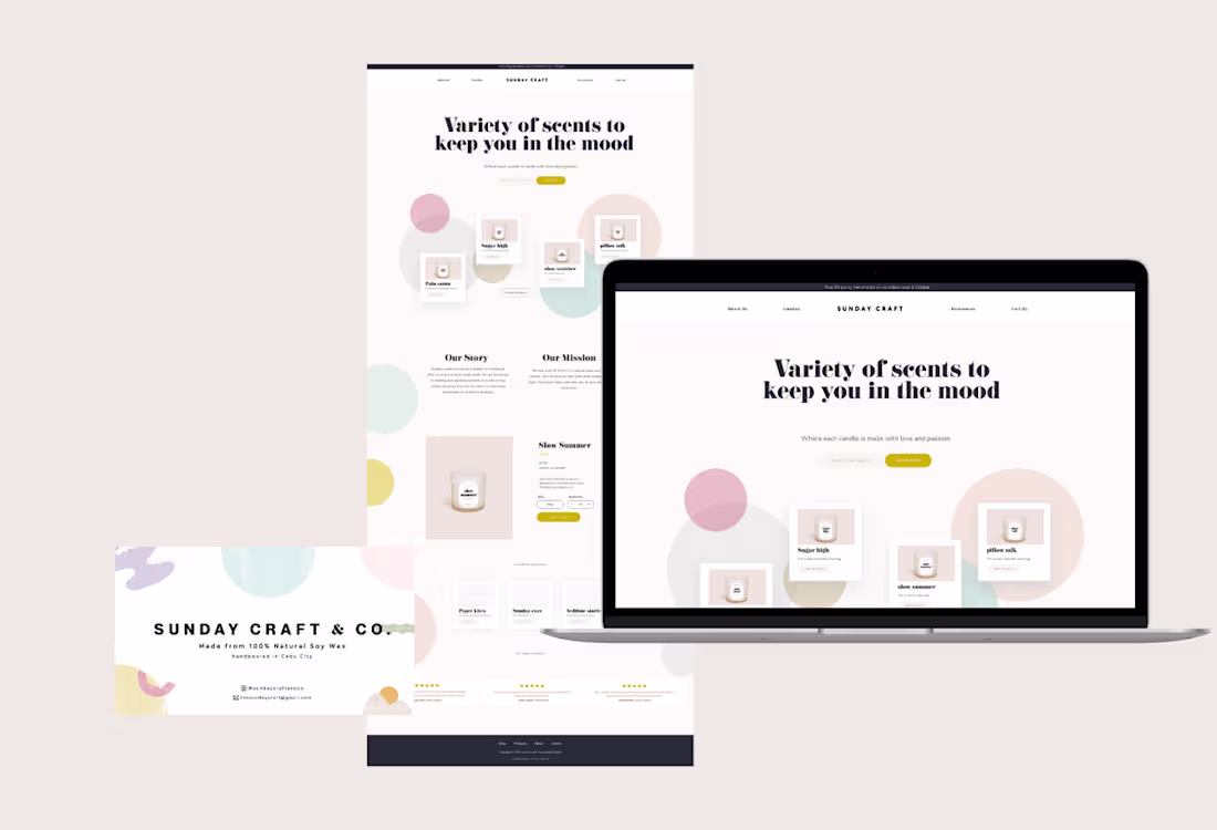 Cover image for Web design for a local shop