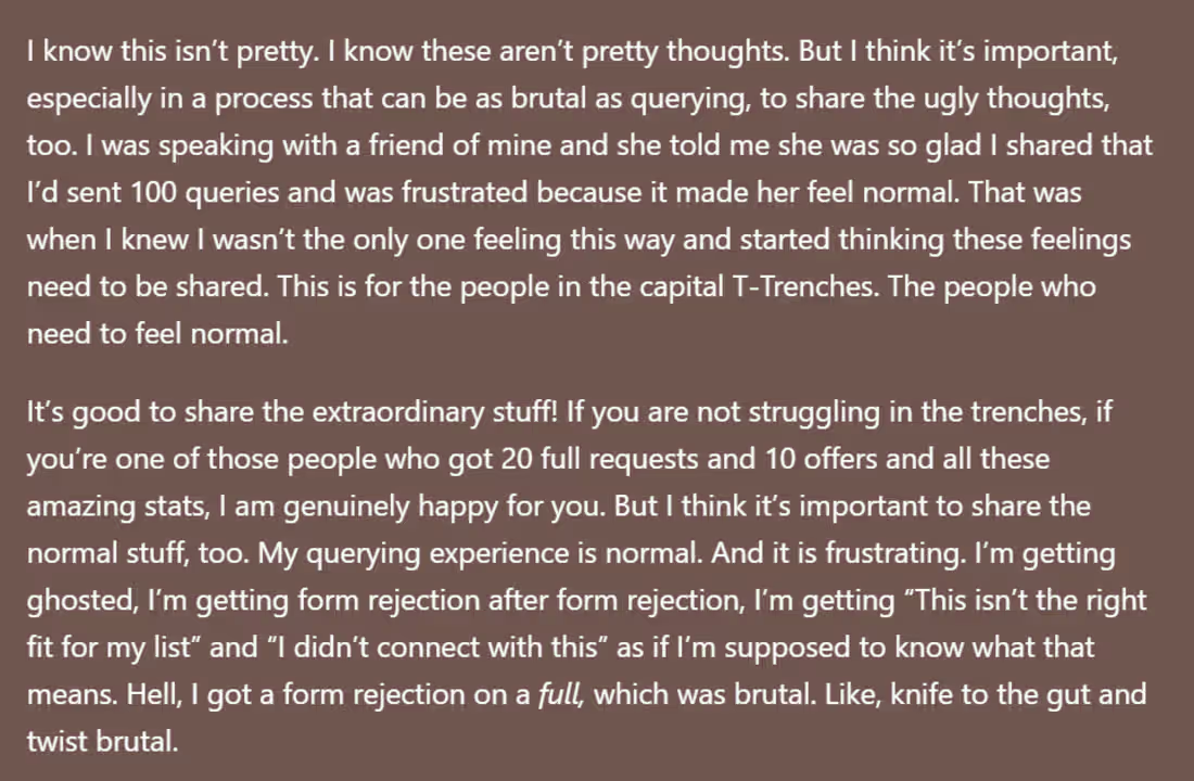 Cover image for Excerpts from a recent Substack