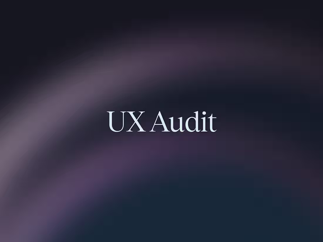 Cover image for UX/UI Audit to Improve Web & Mobile App Usability & Experience