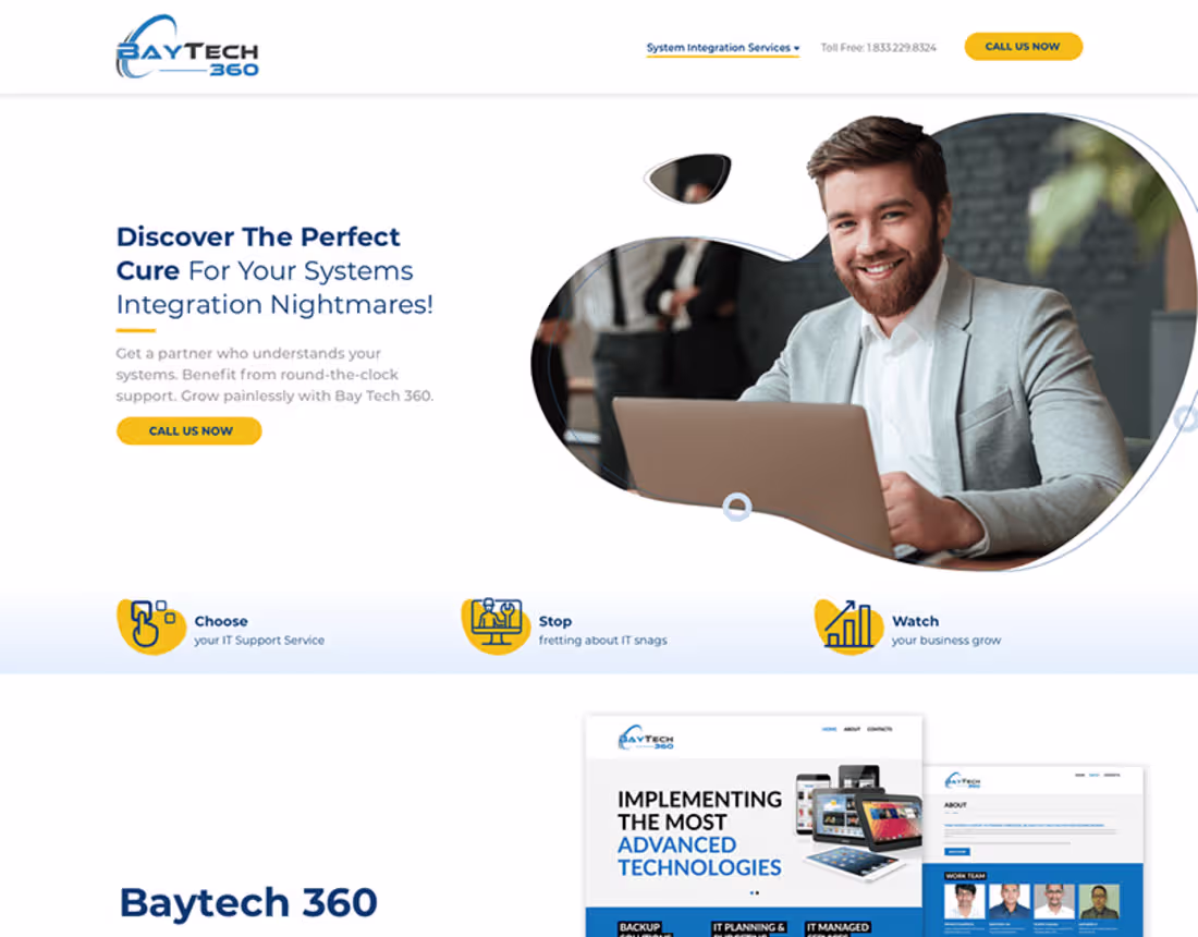 Cover image for UI Design - BayTech360 | Behance