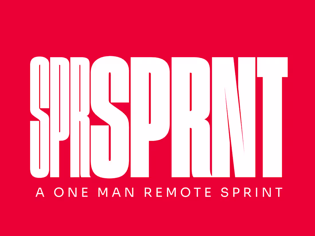 Cover image for Supersprint — one-week dedicated work on your project