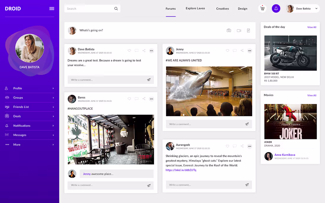 Cover image for Social Media Dashboard – UI/UX