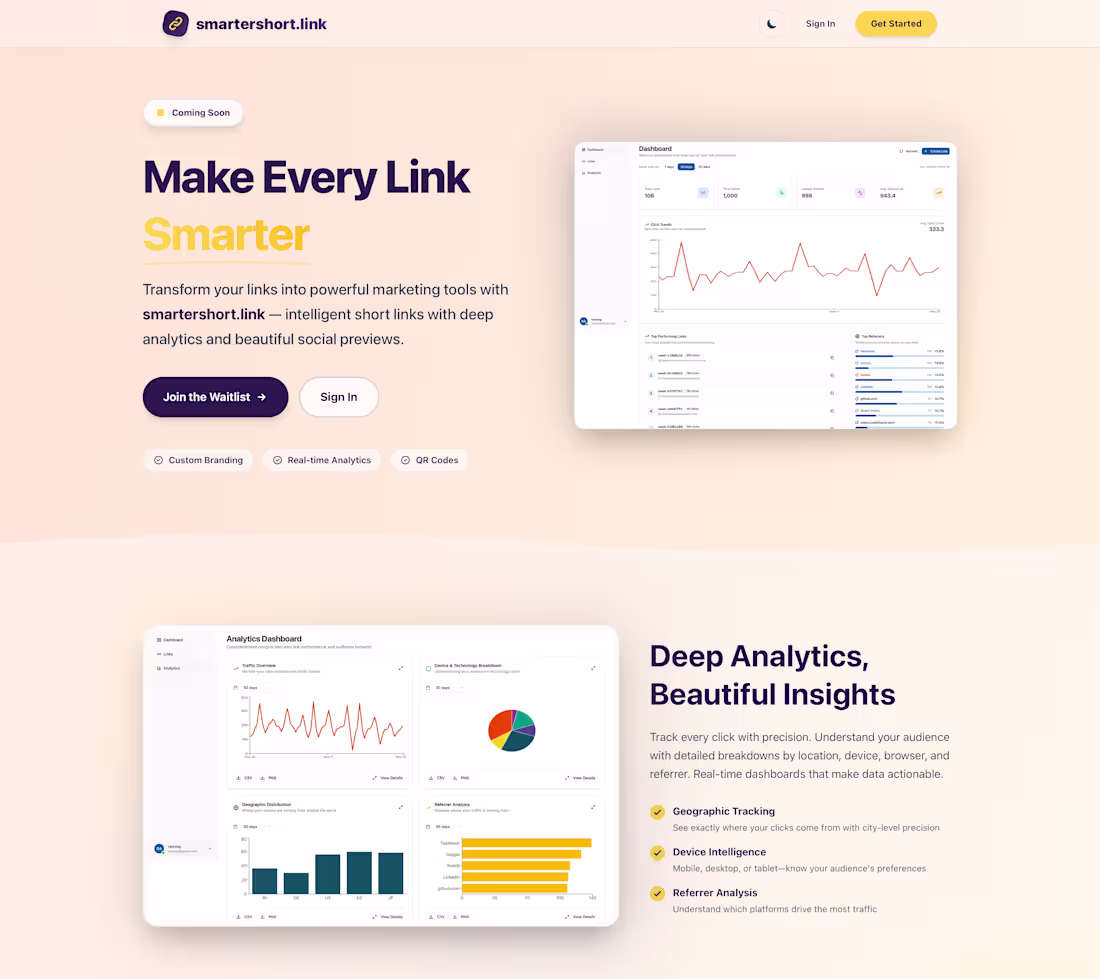 Cover image for Coming Soon: https://smartershort.link