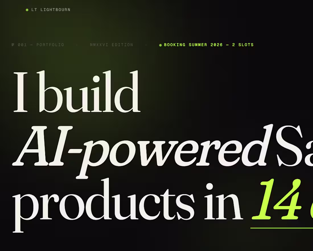 Cover image for AI Landing Page in 5 Days