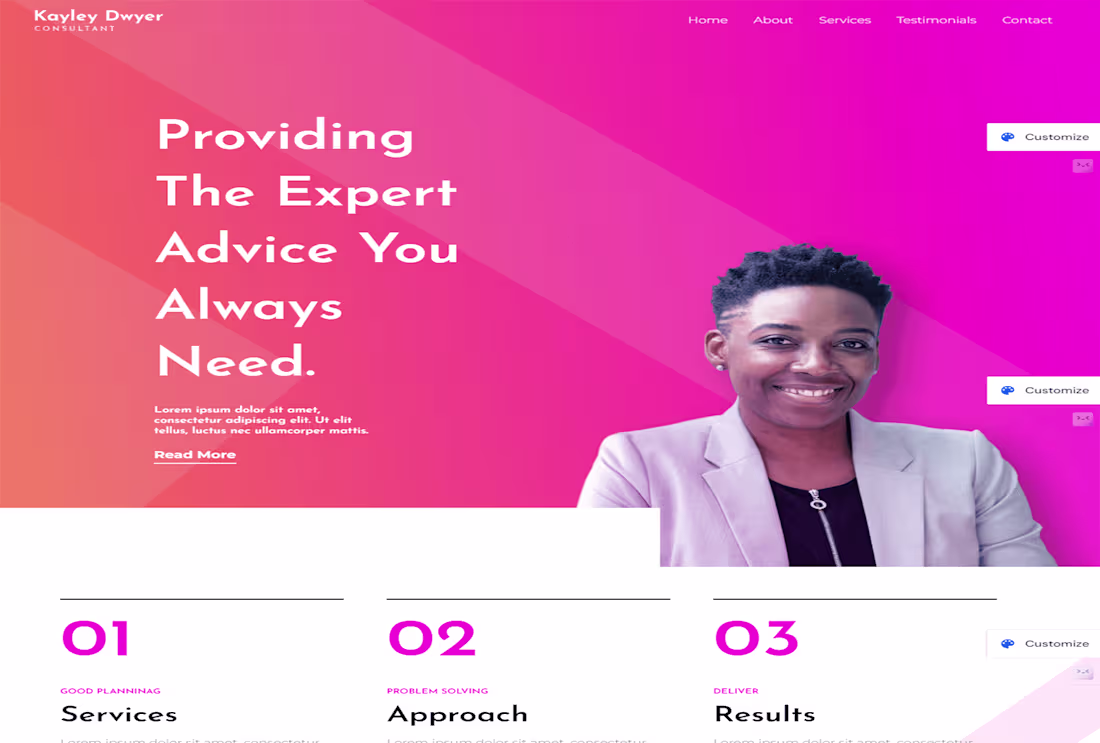 Cover image for Consultant website