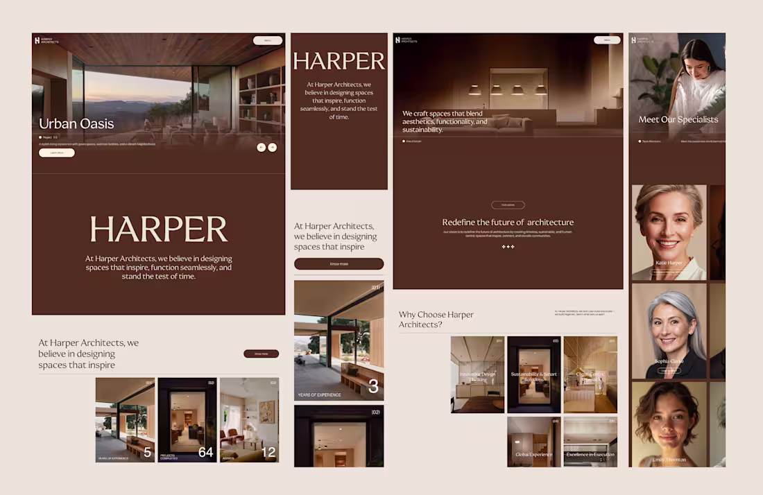 Cover image for A premium website designed for an Architecture & Interior st...