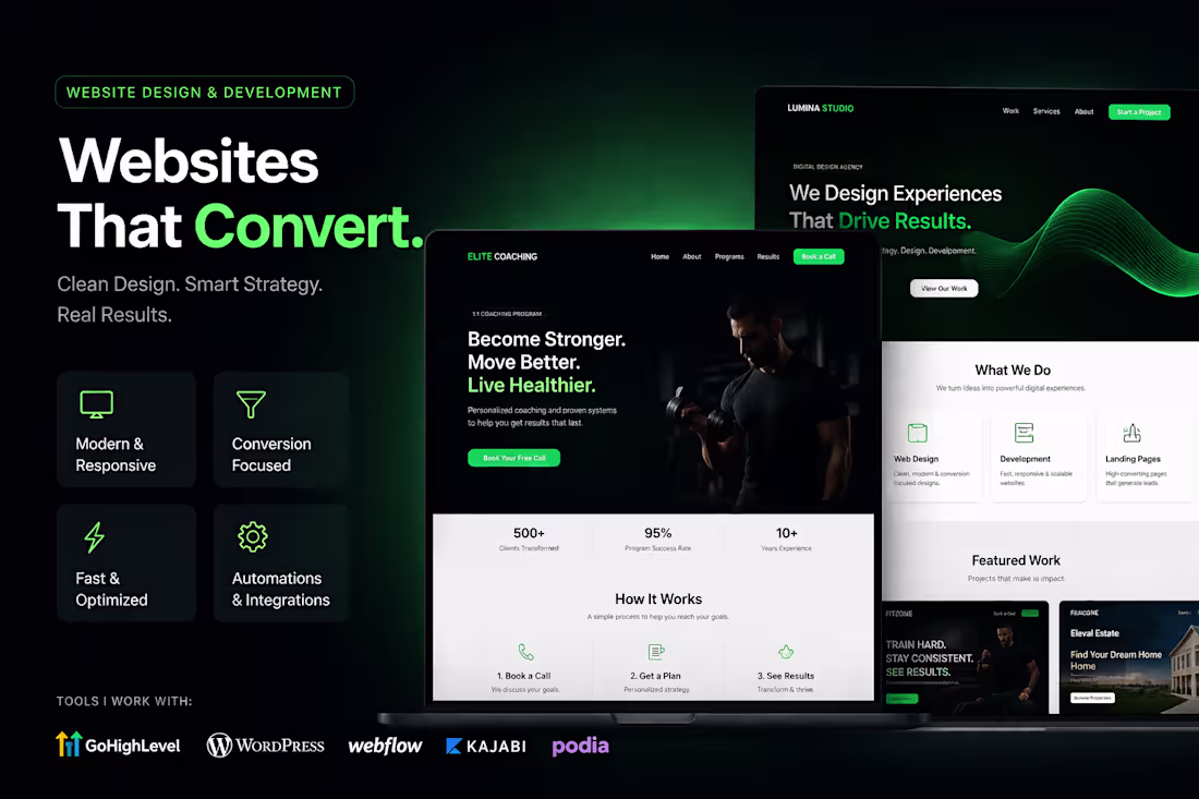 Cover image for 🚀 I Design Websites That