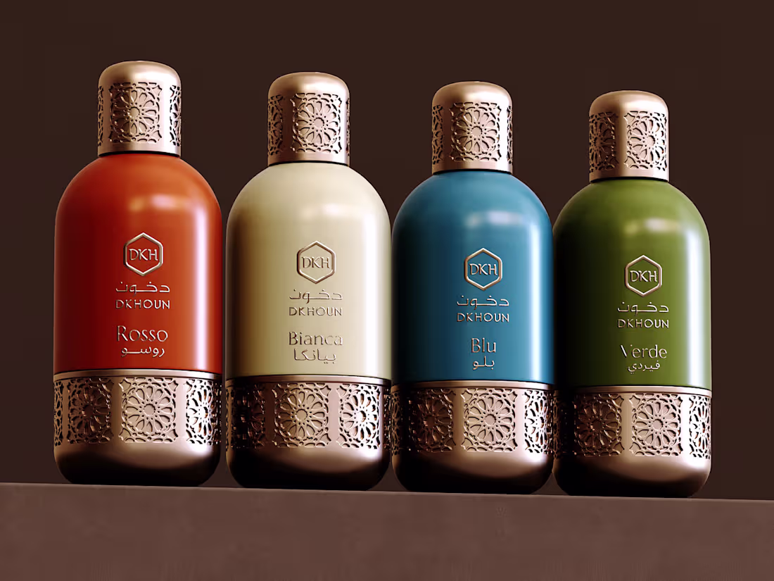 Cover image for Perfume Bottle Design & 3D Visualization