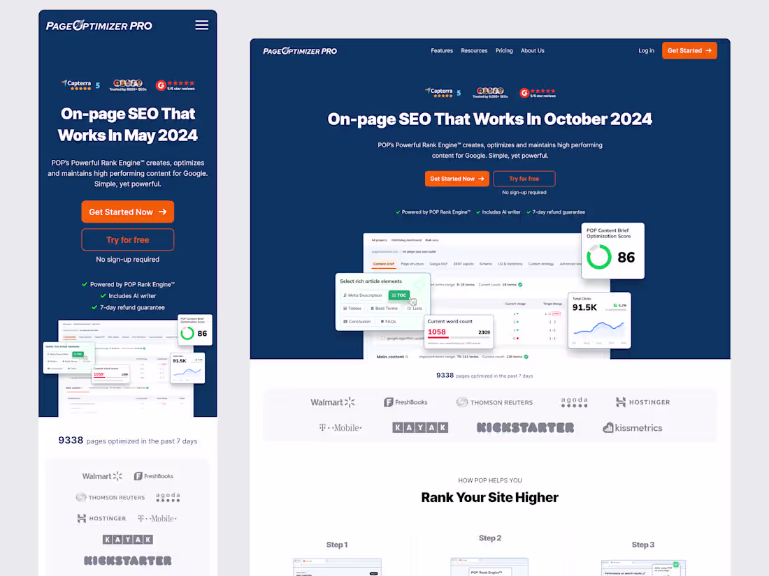 Cover image for Web Design and Development for PageOptimizer Pro