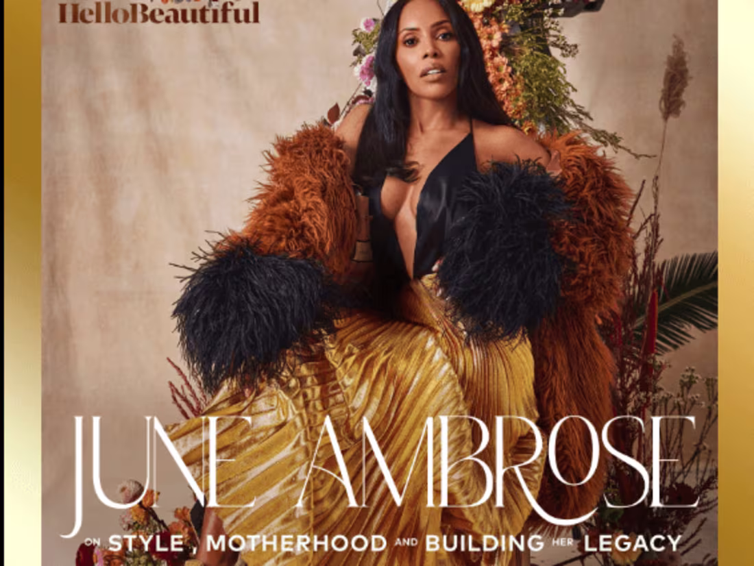 Cover image for June Ambrose Cover Story at HelloBeautiful.com