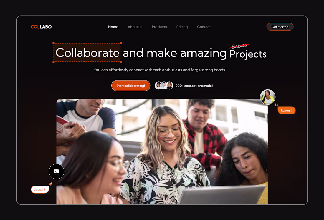 Cover image for Collaborative website