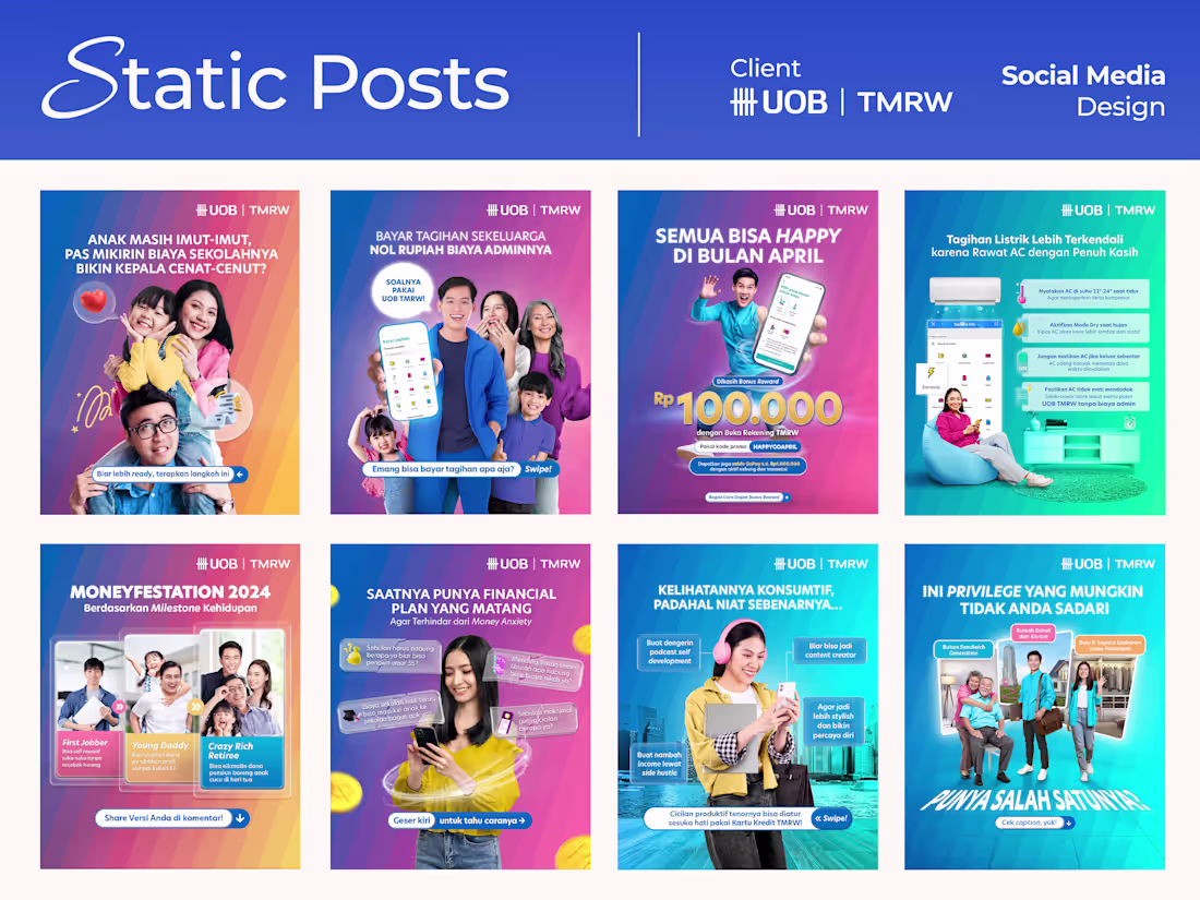 Cover image for UOB TMRW Social Media Content