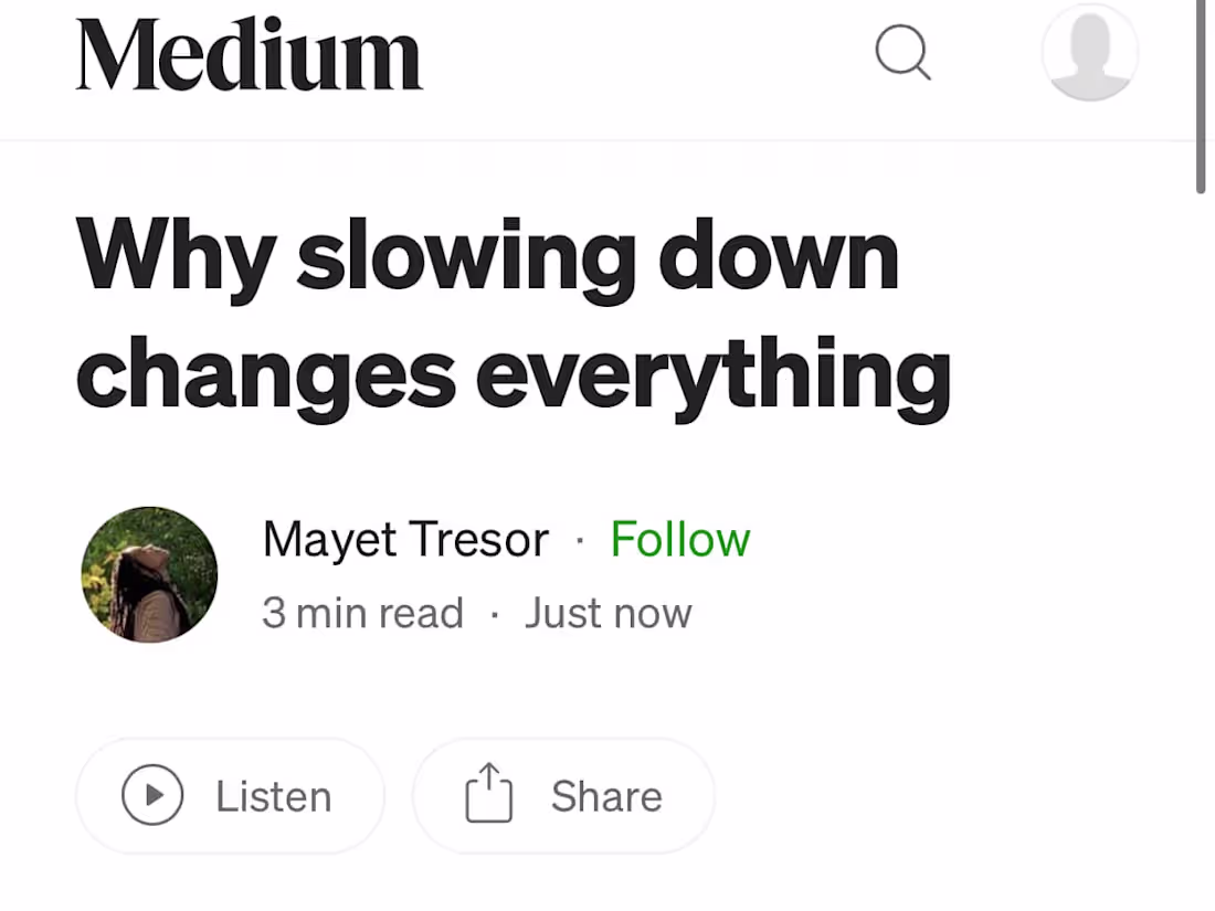Cover image for Why Slowing Down Changes Everything
