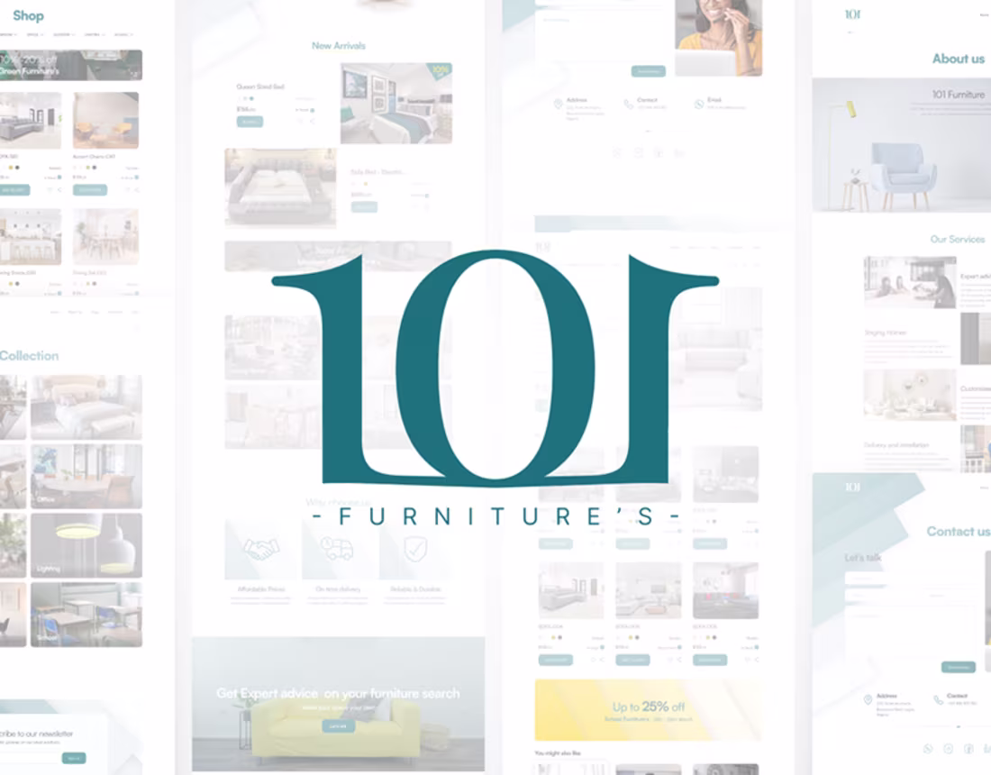 Cover image for 101 Furniture's Website