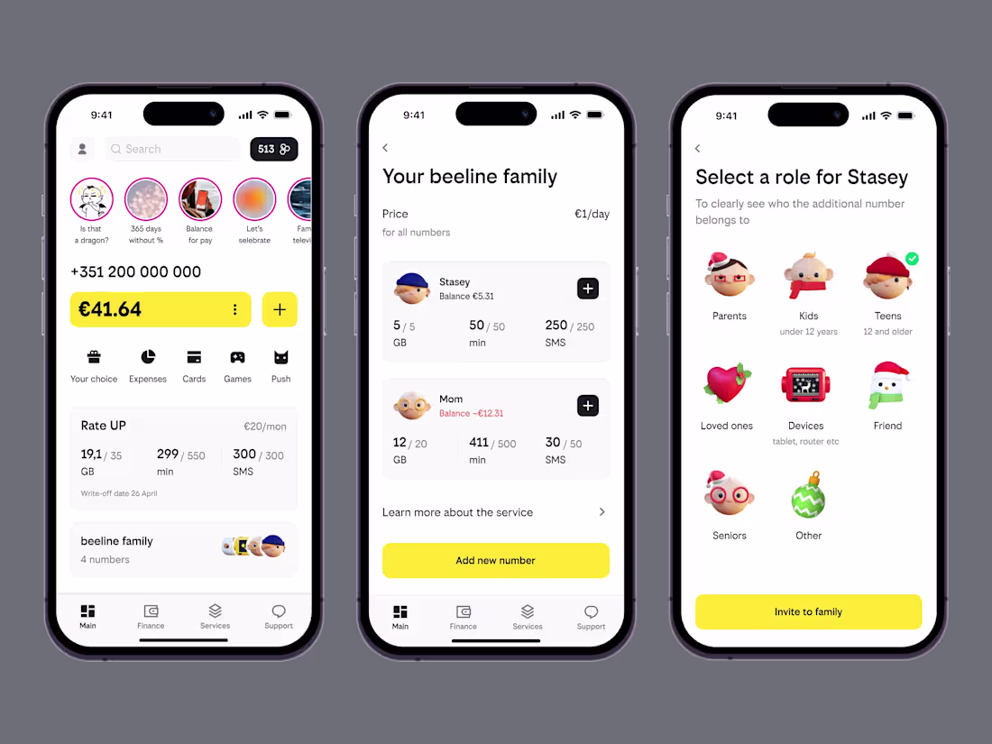 Cover image for Beeline Family — Beeline Mobile App Context Beeline Family l...