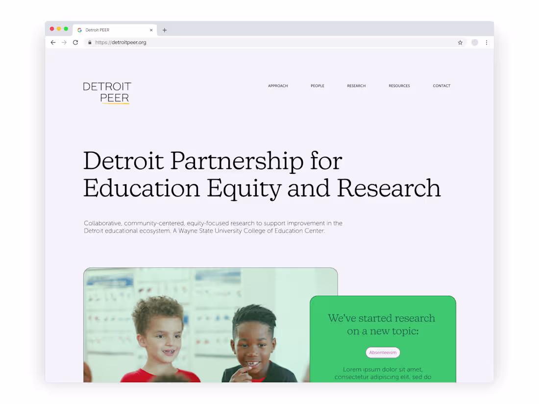 Cover image for Detroit PEER