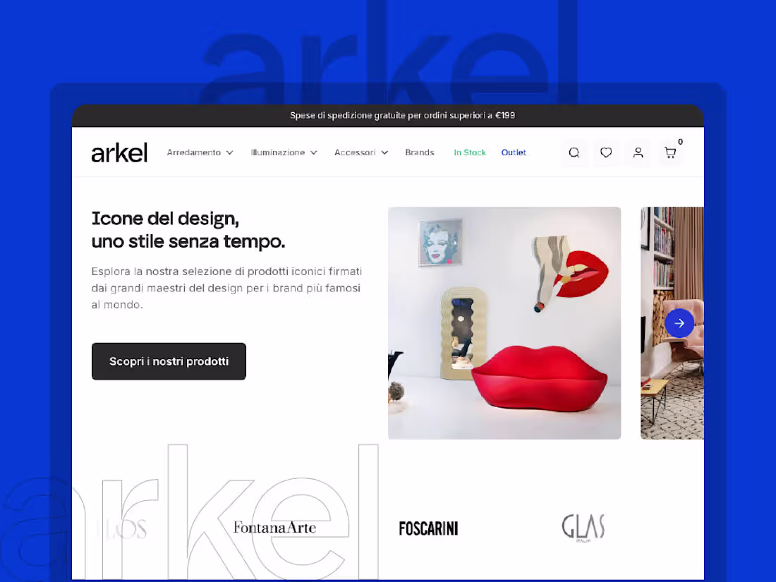 Cover image for Furniture, Lighting, Accessories, Design Icons | Arkel