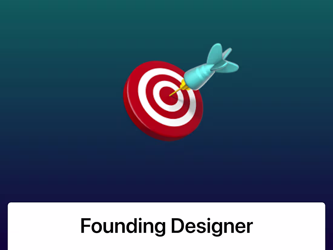 Cover image for Founding Designer 🎯