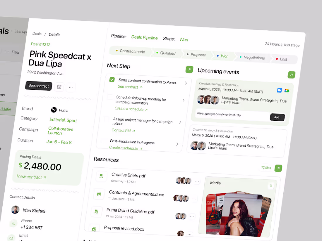 Cover image for Introducing Axis CRM – a UI exploration for a modern deal ma...