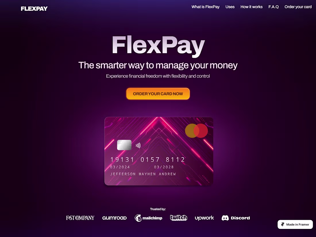 Cover image for Framer Website Design & Implementation