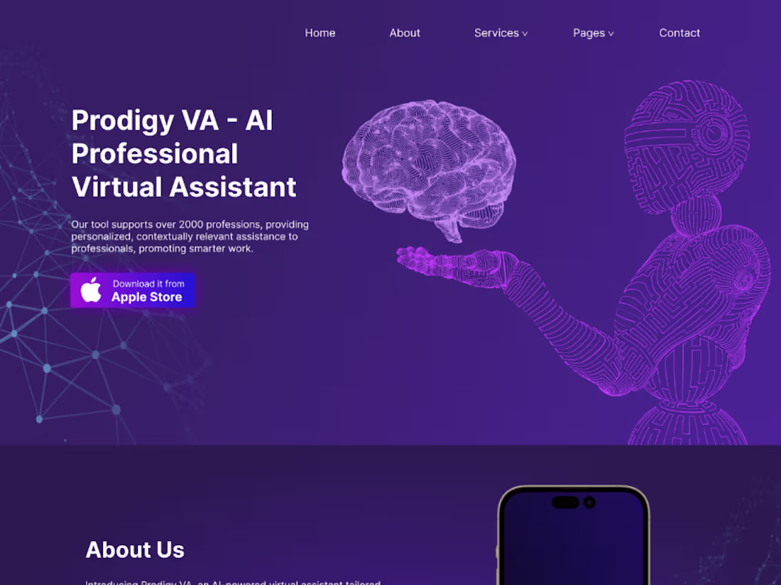 Cover image for Website design Prodigy VA