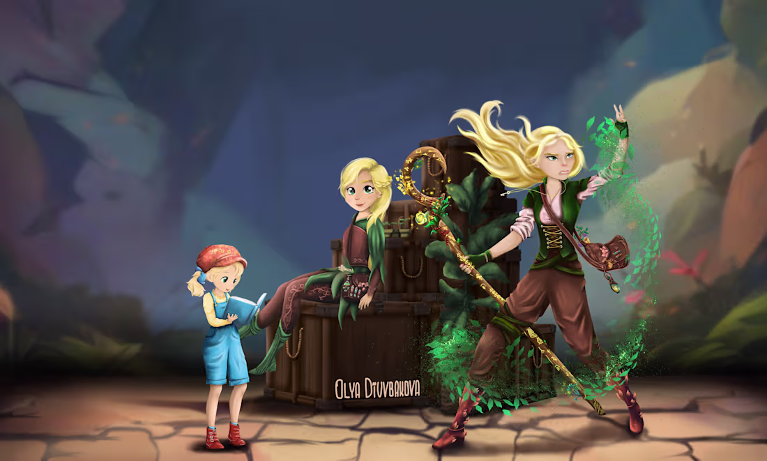 Cover image for The growth of a book character