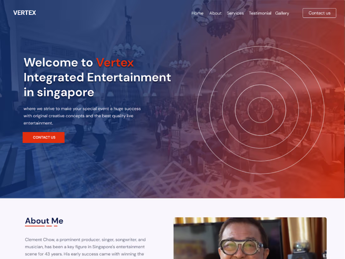 Cover image for Website design Vertex