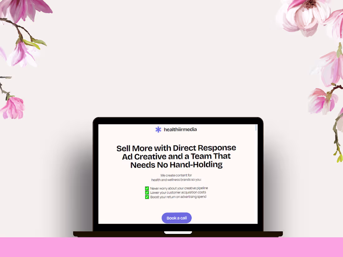 Cover image for Framer Landing Page For Healthiir Media