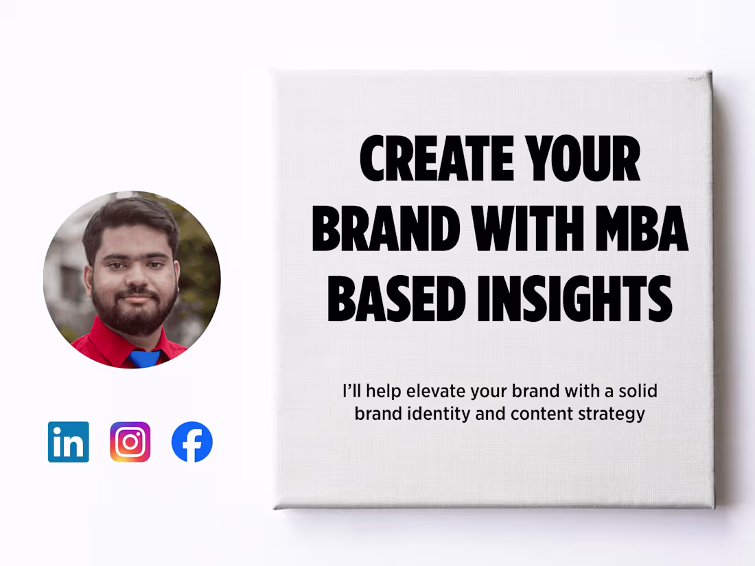 Cover image for Get a tailored brand identity & content plan for your business