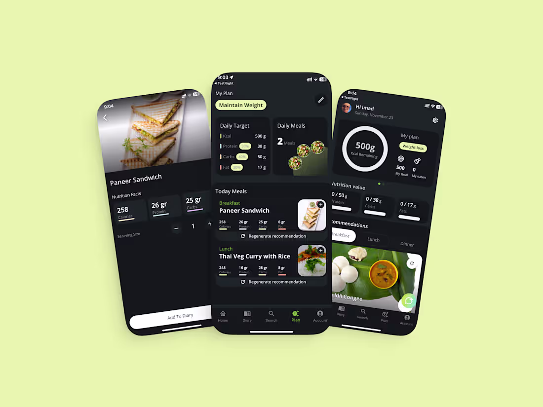 Cover image for NUTRILENS AI App: Custom Meals Generations 