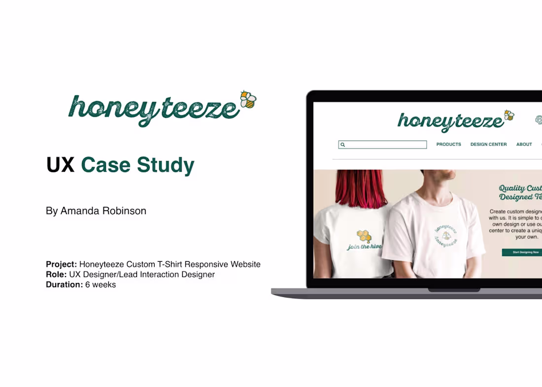 Cover image for Honeyteeze T-Shirt Company 