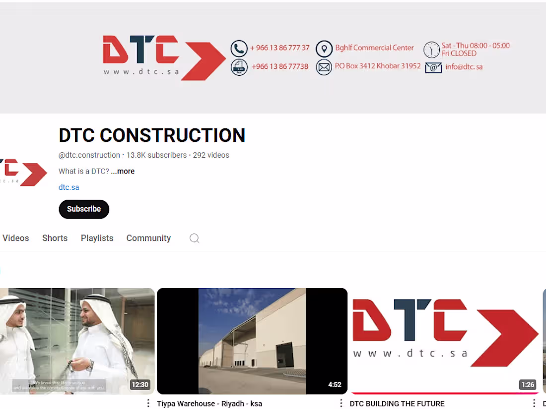 Cover image for DTC CONSTRUCTION