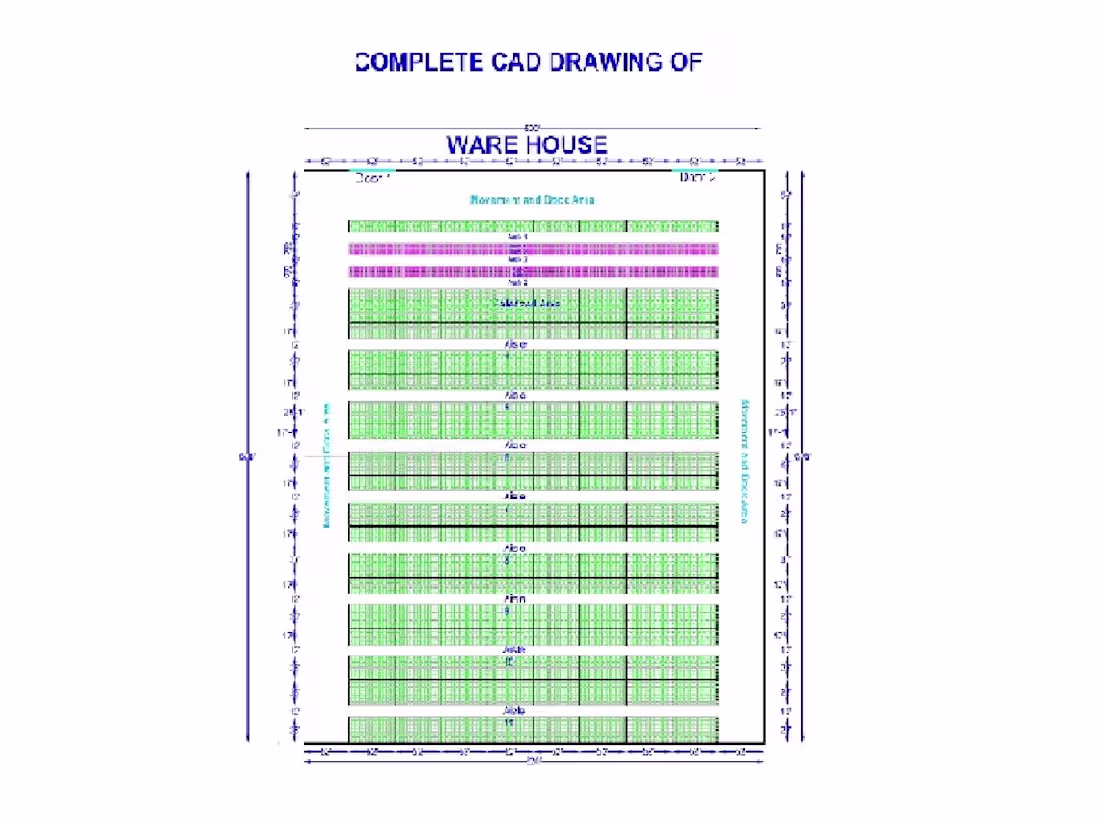 Cover image for Designed an optimized warehouse layout