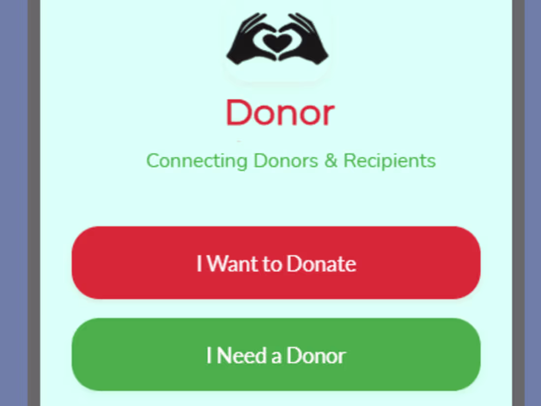 Cover image for The Donor App Development