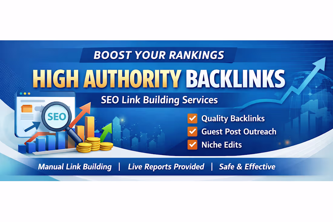 Cover image for I will build 100 high authority backlinks for SEO ranking