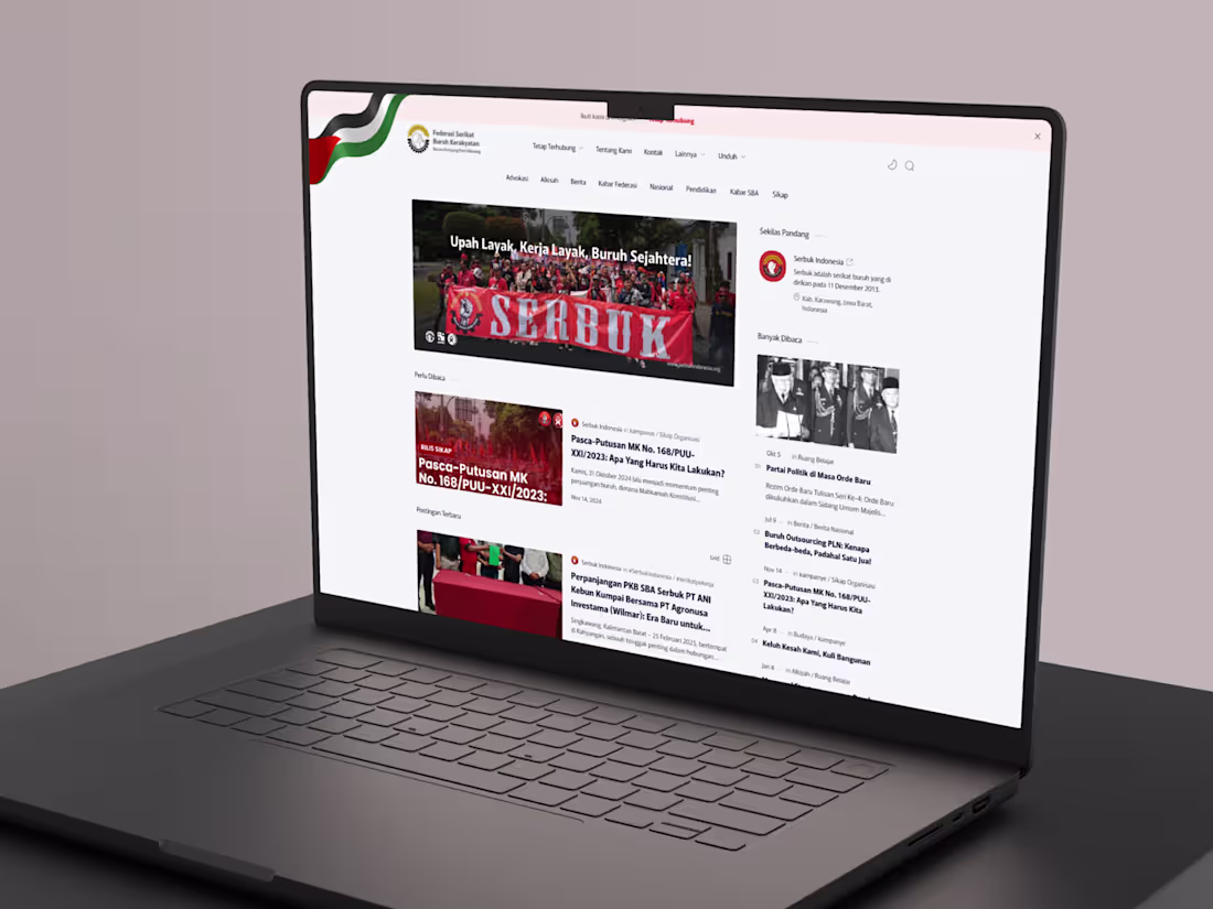 Cover image for SERBUK Indonesia Website Redesign