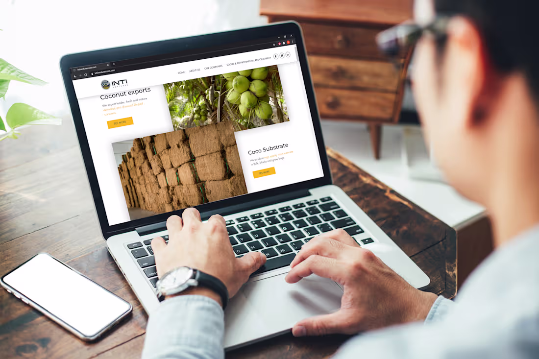 Cover image for Landing page design / INTI