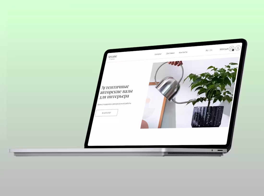 Cover image for Shopping Website development for the Brand of Interior Vases