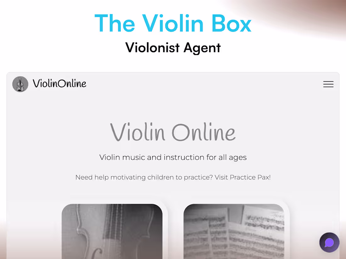 Cover image for The Violin Box Agent Demonstration