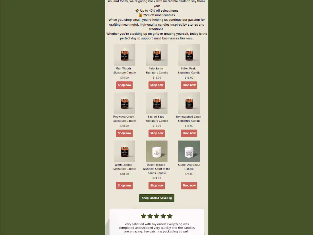 Cover image for Buy 3 Candles - Get 1 Free - Ends December 31st