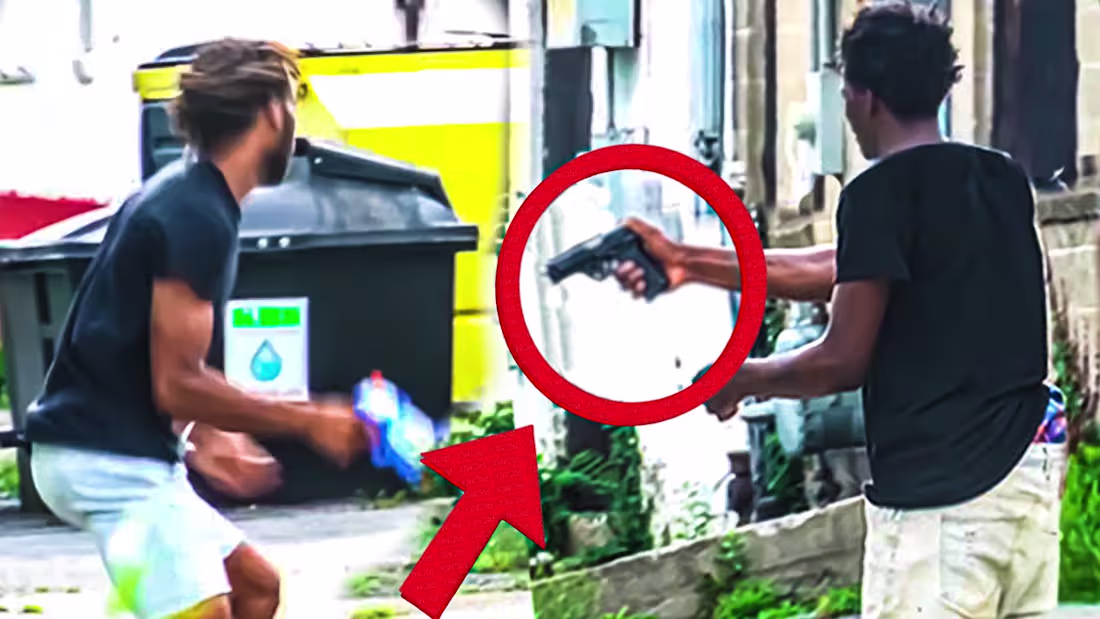 Cover image for Pranks Gone Wrong G*NS getting involved - YouTube