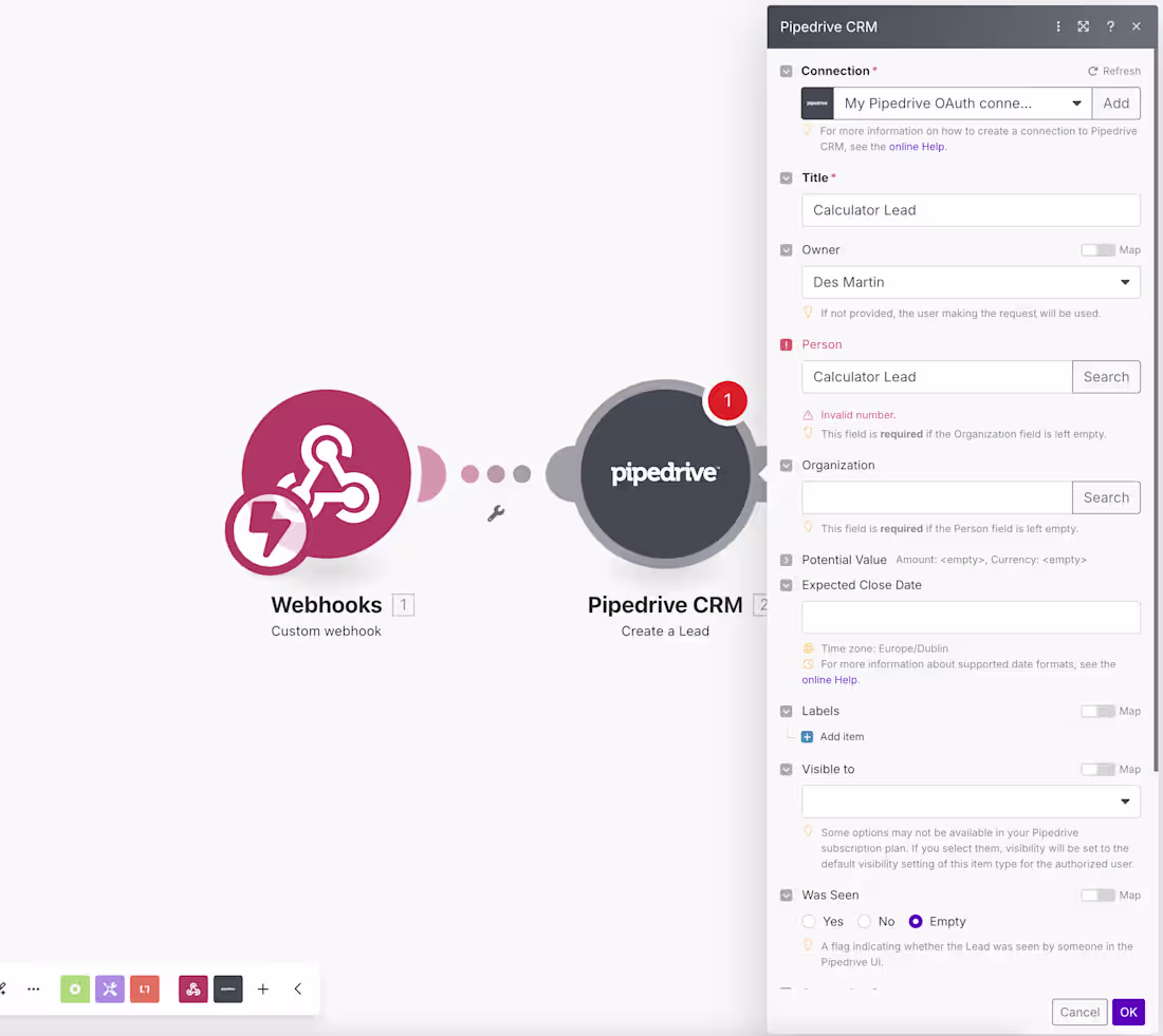 Cover image for Nuala.ai — Pipedrive Automation