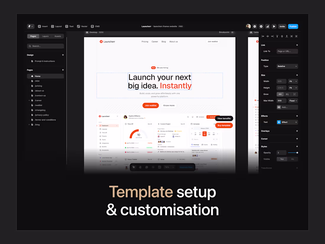 Cover image for Framer template setup & customisation