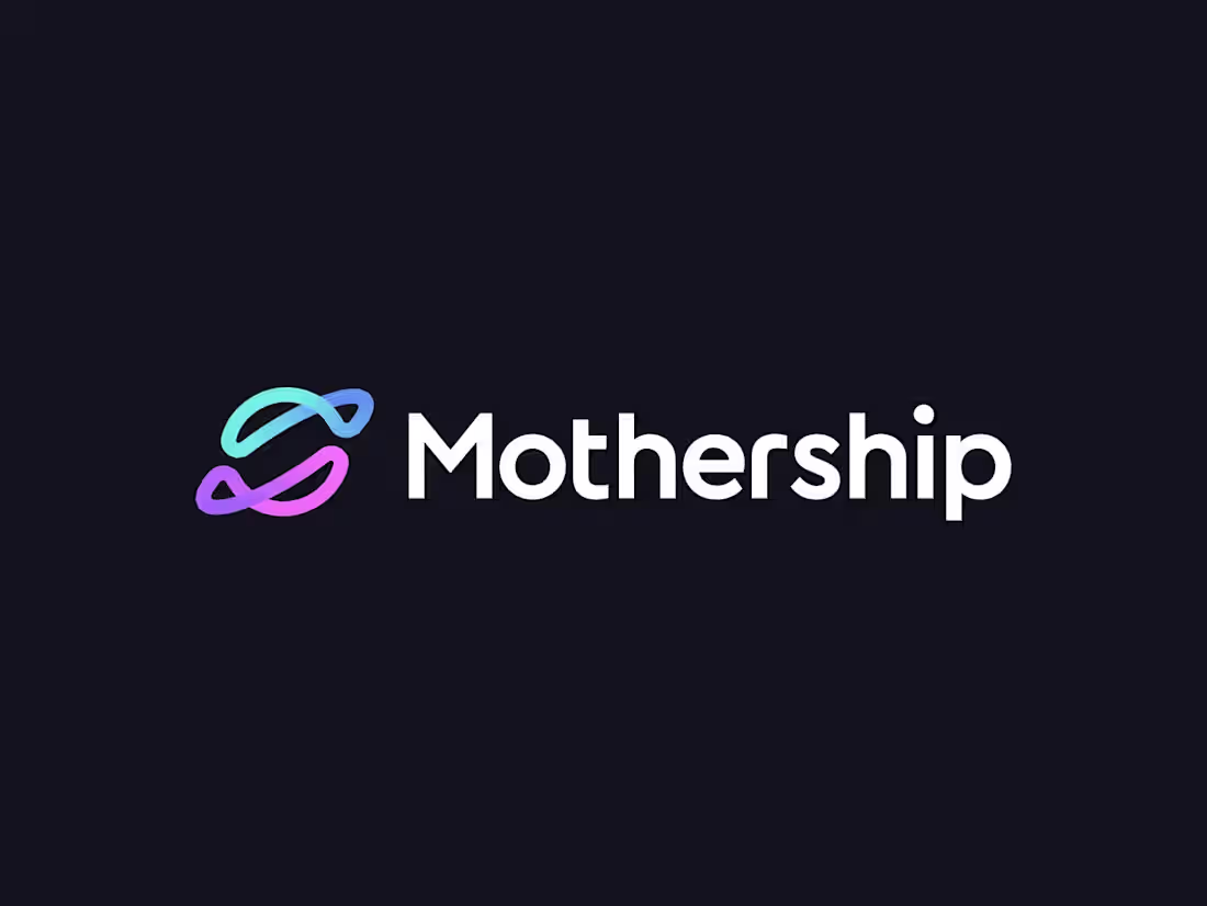 Cover image for The final logo for https://www.mothership.fm. The symbol rep...